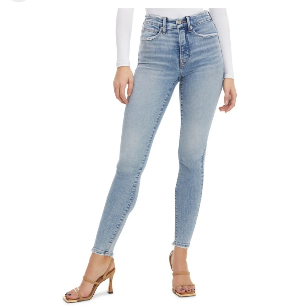 NWT Good American | Good Legs Destroyed Hem Plus Size Skinny Jeans